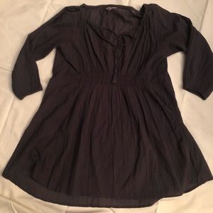 ALTHLETA GRAY PEASANT TOP